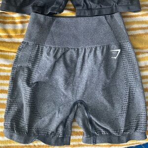 Fit well and are breathable. They don’t ride up much. Too big for me now